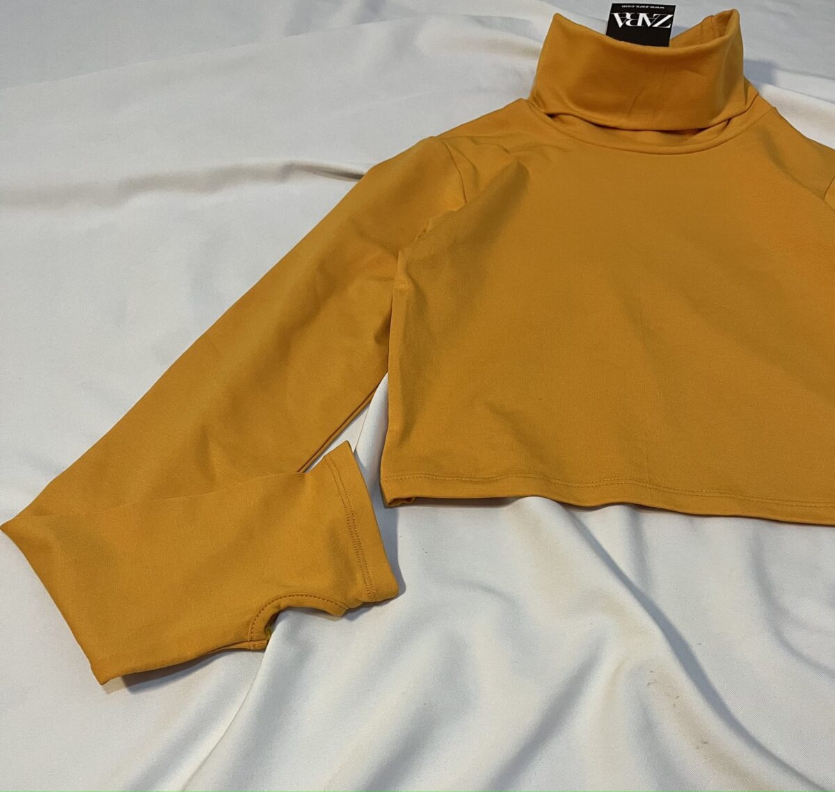 کراپ یقه اسکی آستین فینگر (1118) - Image 5