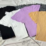 کراپ آستین چین دار ترک (1137)