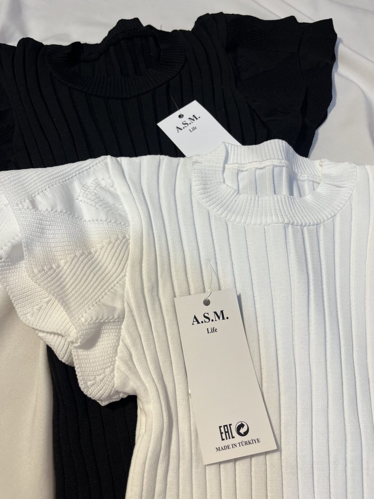 کراپ آستین چین دار ترک (1137) - Image 2