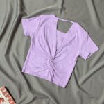 تیشرت وارداتی جلو گره(1296)