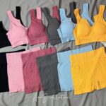 ست کراپ شلوارک جذب(1336)