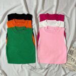 کراپ ساده یقه گرد ترک(1514)