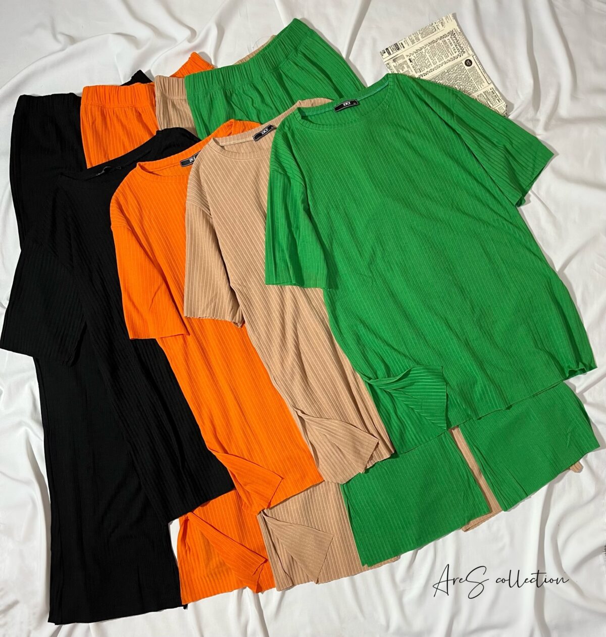 ست تیشرت و شلوار چاکدار ترک(1510) - Image 2