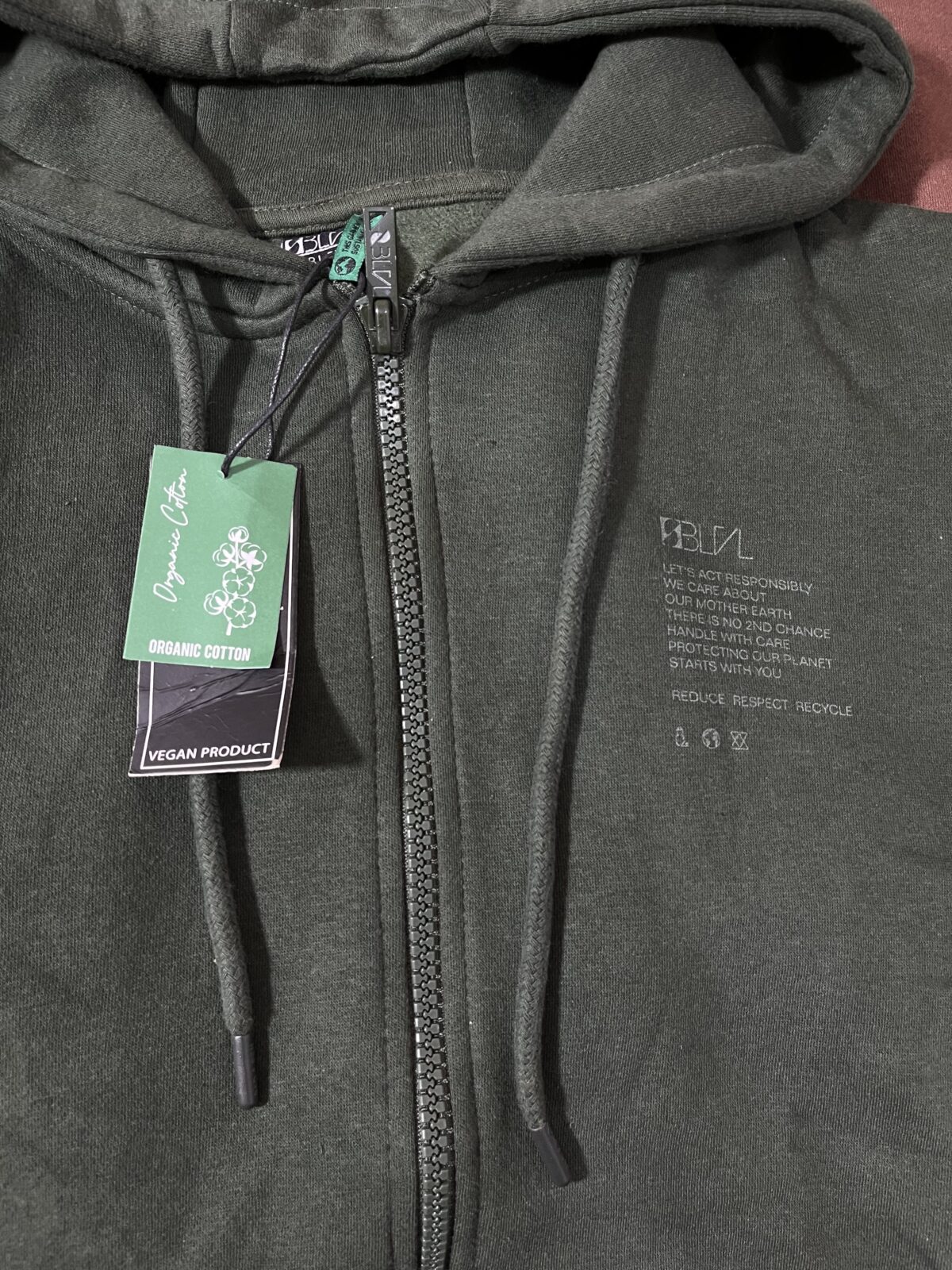 سویشرت زیپی اورجینال سه نخ داخل کرک وارداتی(1631) - Image 4