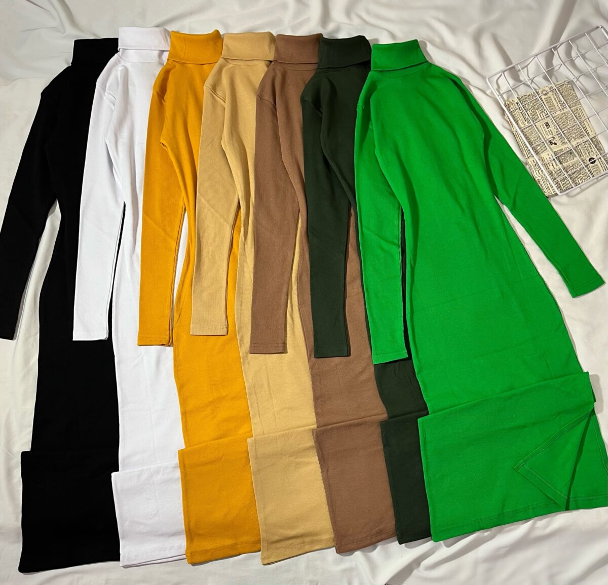 پیراهن چاکدار یقه اسکی جذب کبریتی(1633) - Image 2