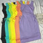 پیراهن بغل گت راه راه کبریتی(1722)