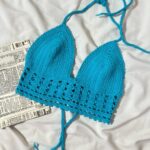 کراپ بوهمی ترک آبی(1761)