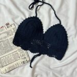 کراپ بوهمی ترک سرمه ای(1762)