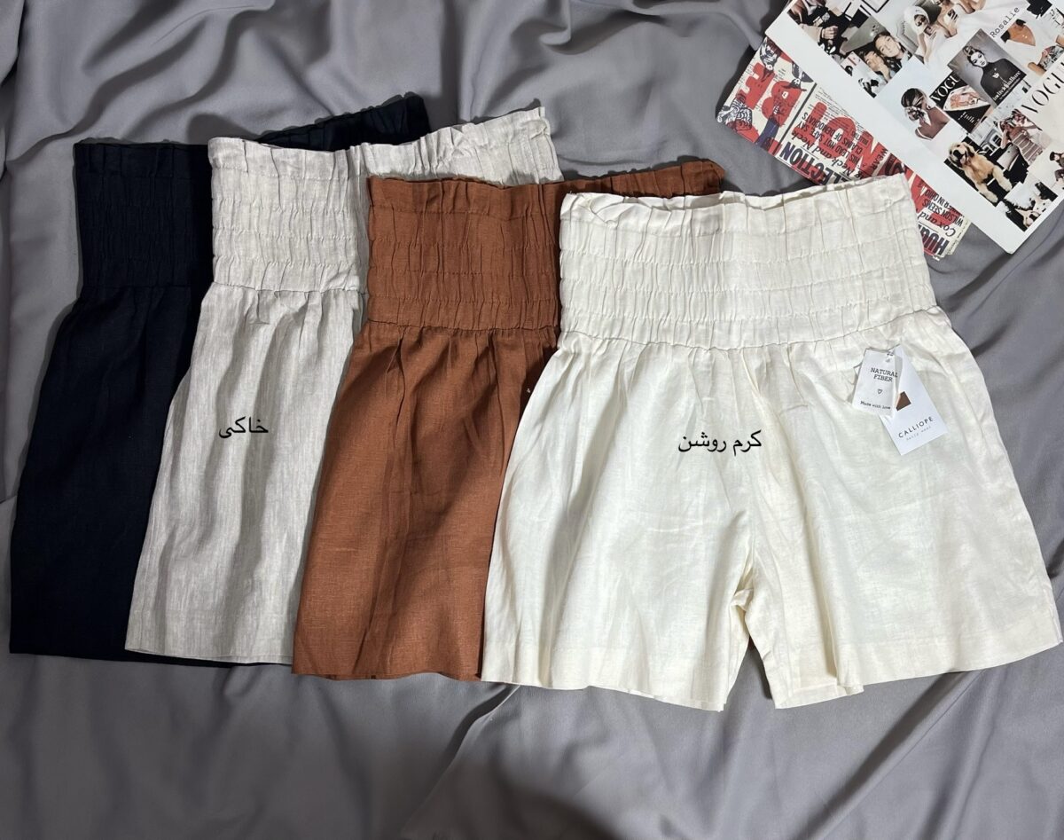 شلوارک لینن وارداتی(1802) - Image 2