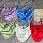 کراپ ساتن یقه شل وارداتی(1837)