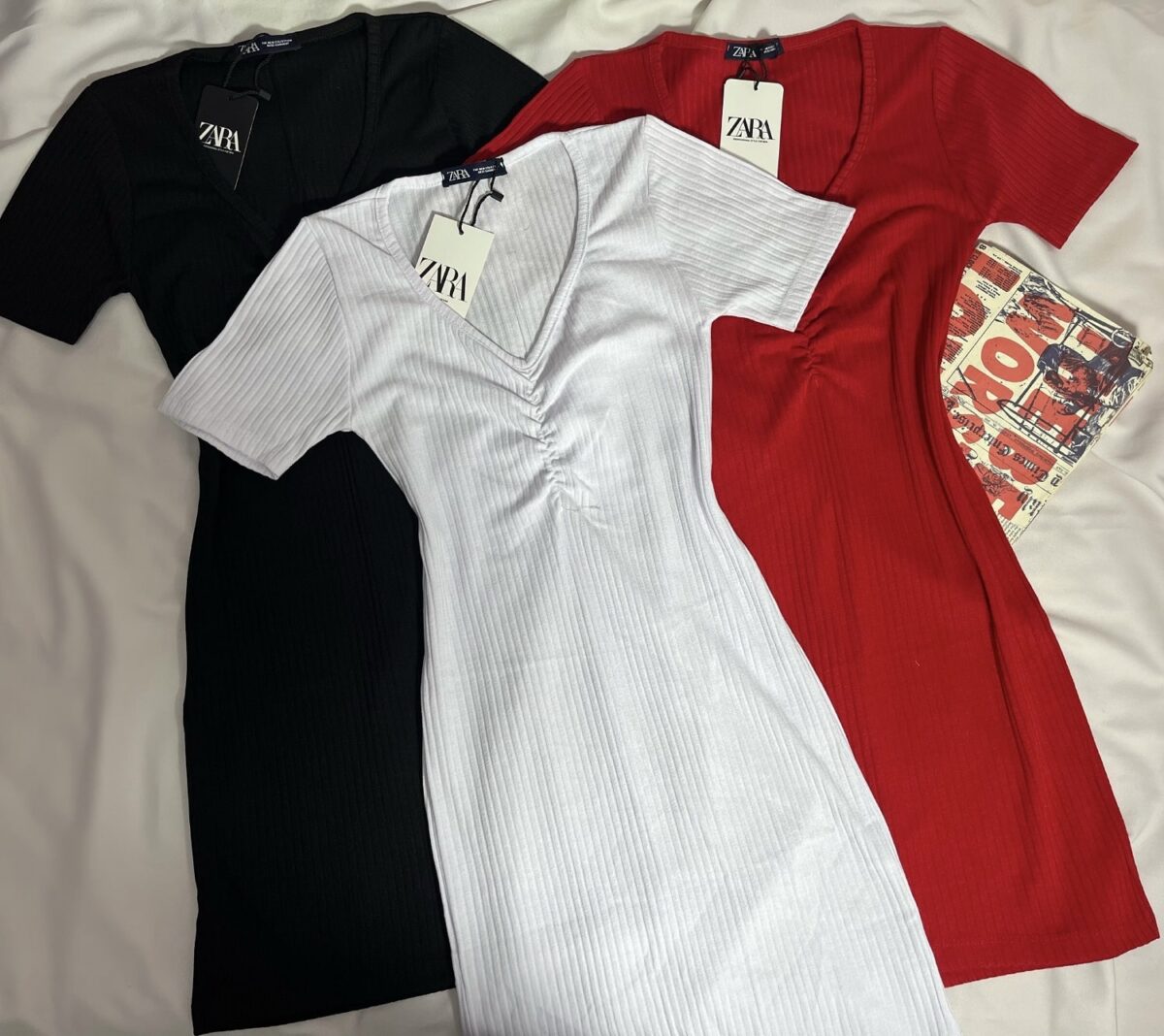 پیراهن طرح زارا آستین کوتاه(1835) - Image 2