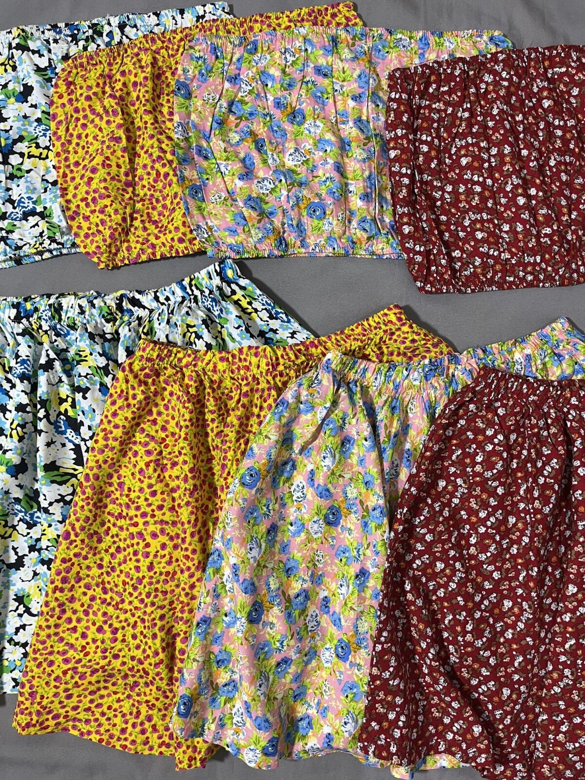 ست گلدار دکلته و دامن نخی(1933) - Image 4