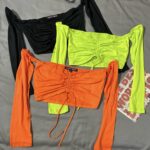 کراپ دکلته آستین دار پنبه وارداتی (1951)