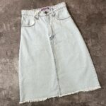 دامن جین کوتاه زیر ریش(2026)