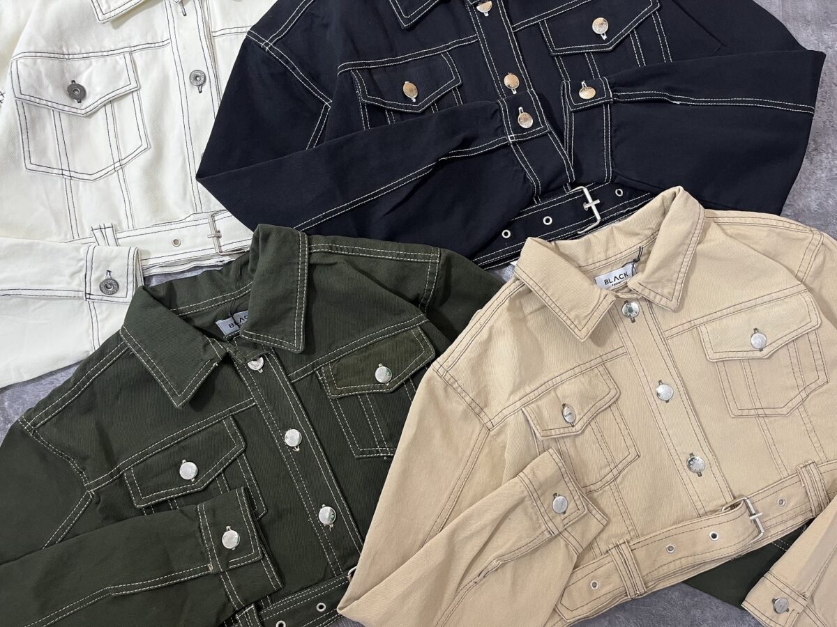 کت کتان کراپ ترک برند بلک(2038) - Image 9