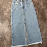 دامن جین چاکدار زیر ریش(2040)