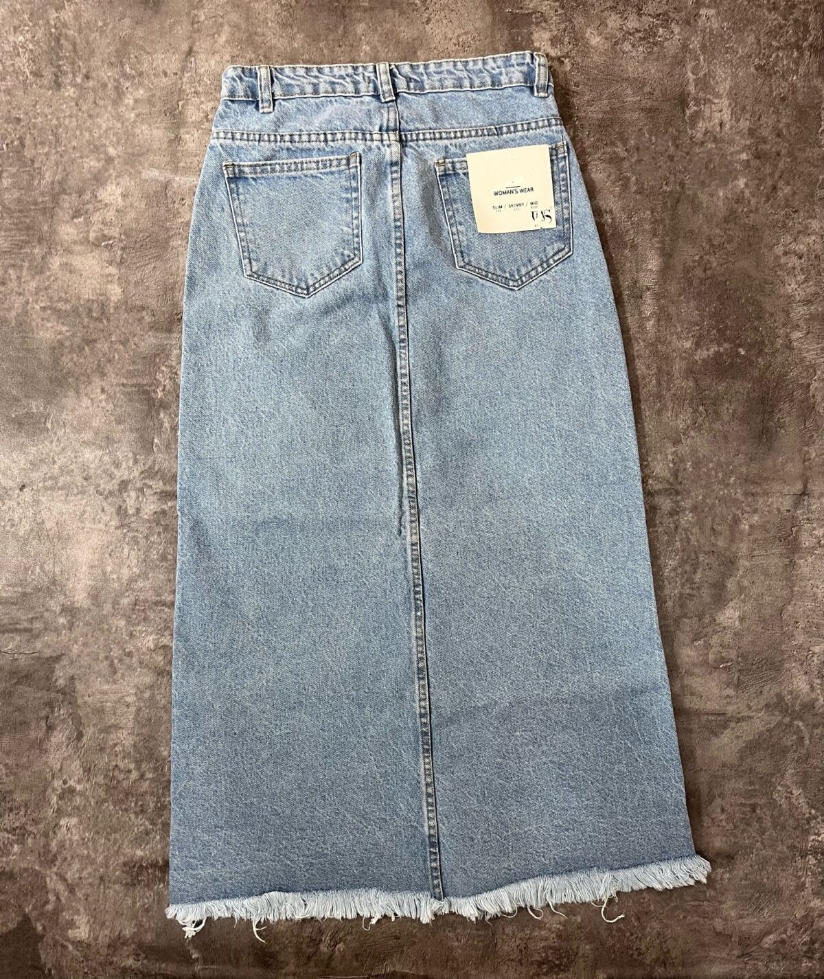 دامن جین چاکدار زیر ریش(2040) - Image 2