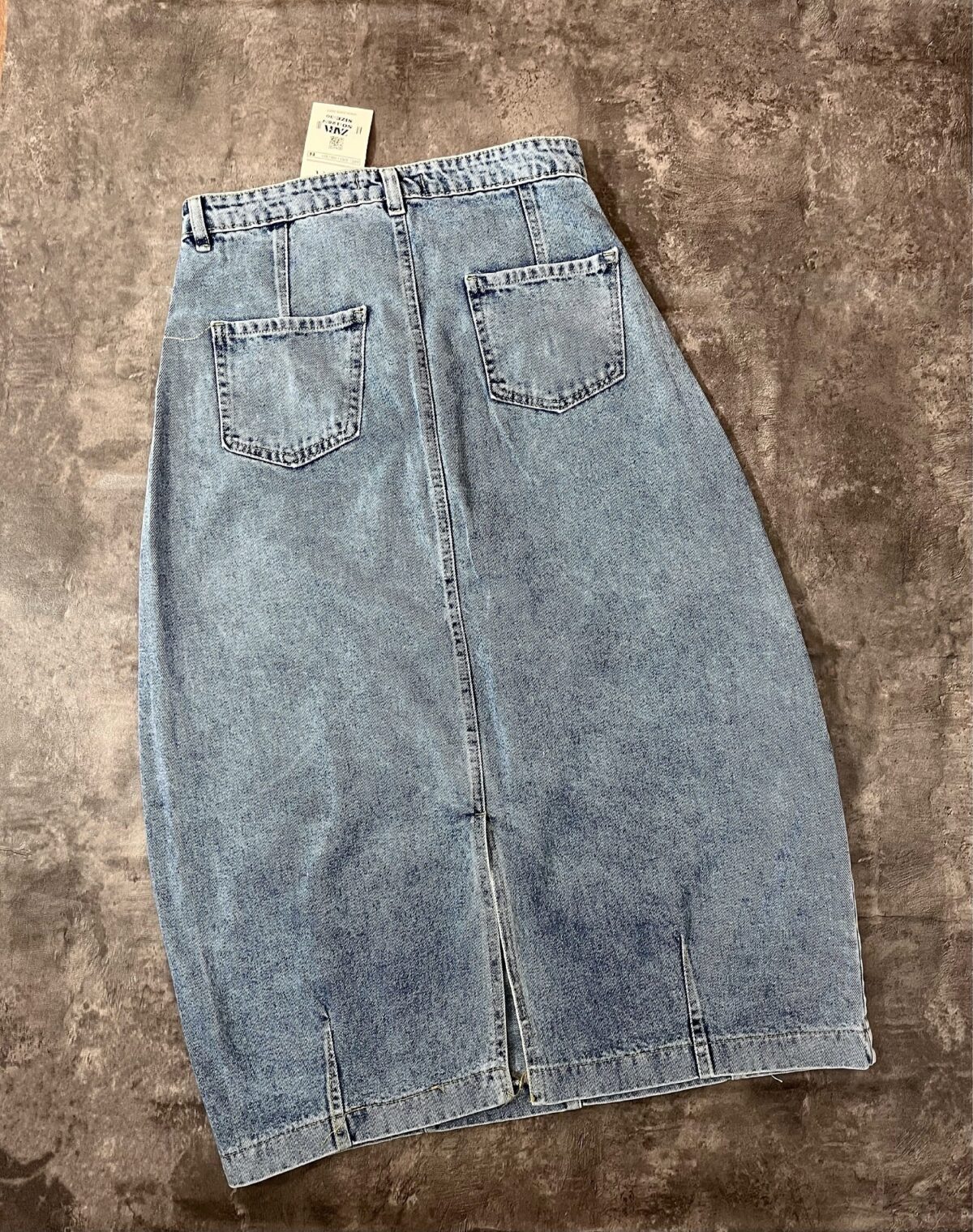 دامن جین پشت چاک(2041) - Image 2