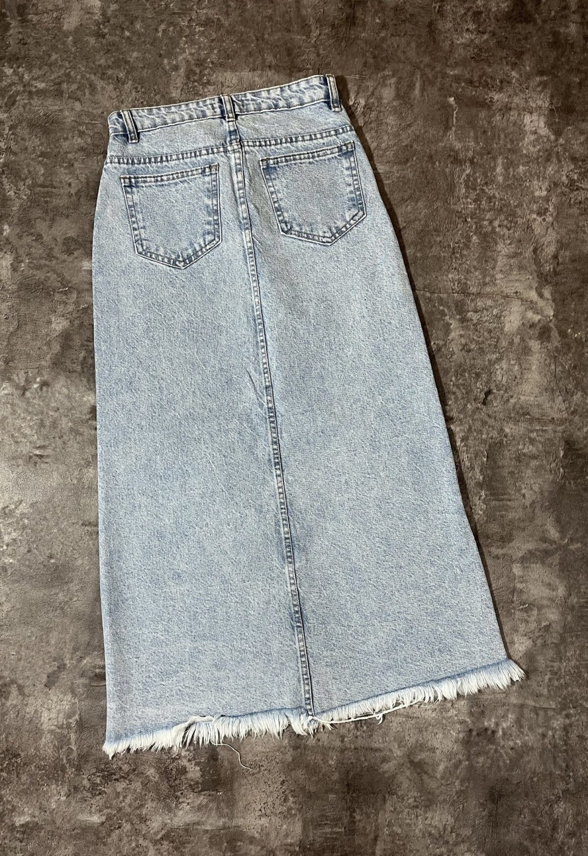 دامن جین زیرریش چاکدار(2066) - Image 2