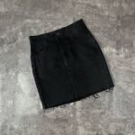 دامن مشکی کوتاه وارداتی زیرریش(2069)