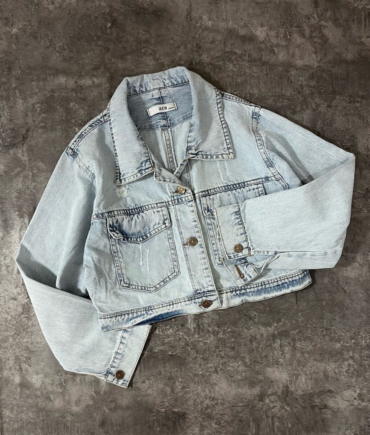 کت جین کراپ دوجیب(2072) - Image 2