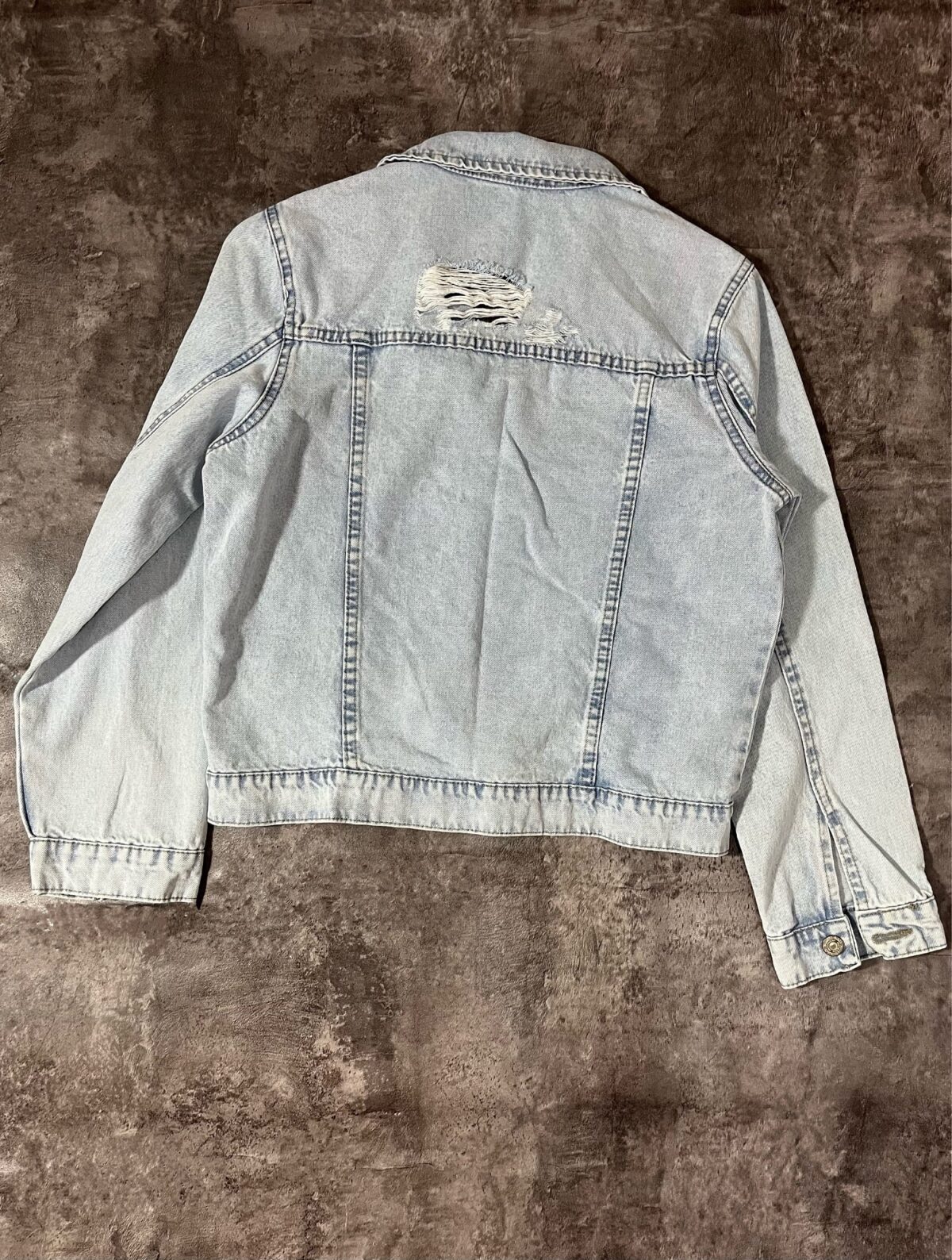 کت جین پشت زاپ کم(2080) - Image 2