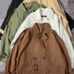 ترنچ کت کوتاه آستردار(2102)