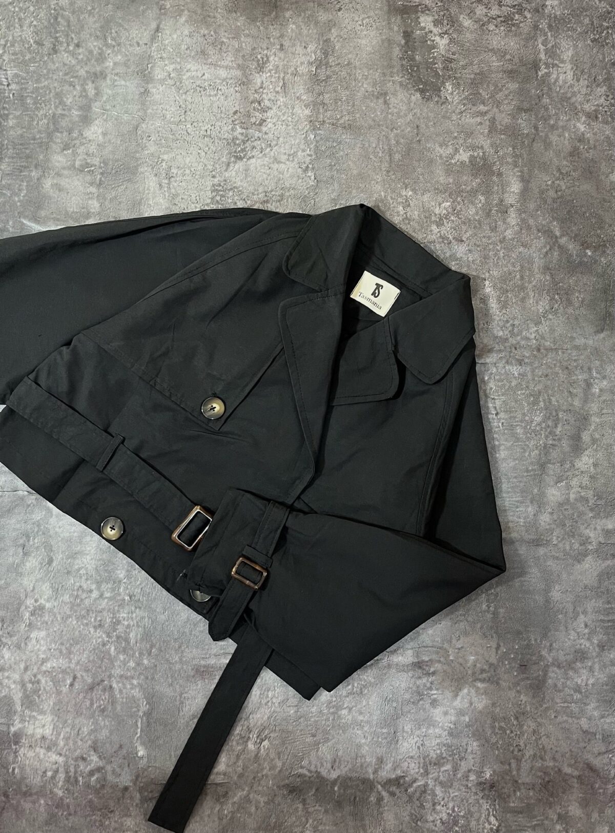 ترنچ کت کوتاه آستردار(2144) - Image 5