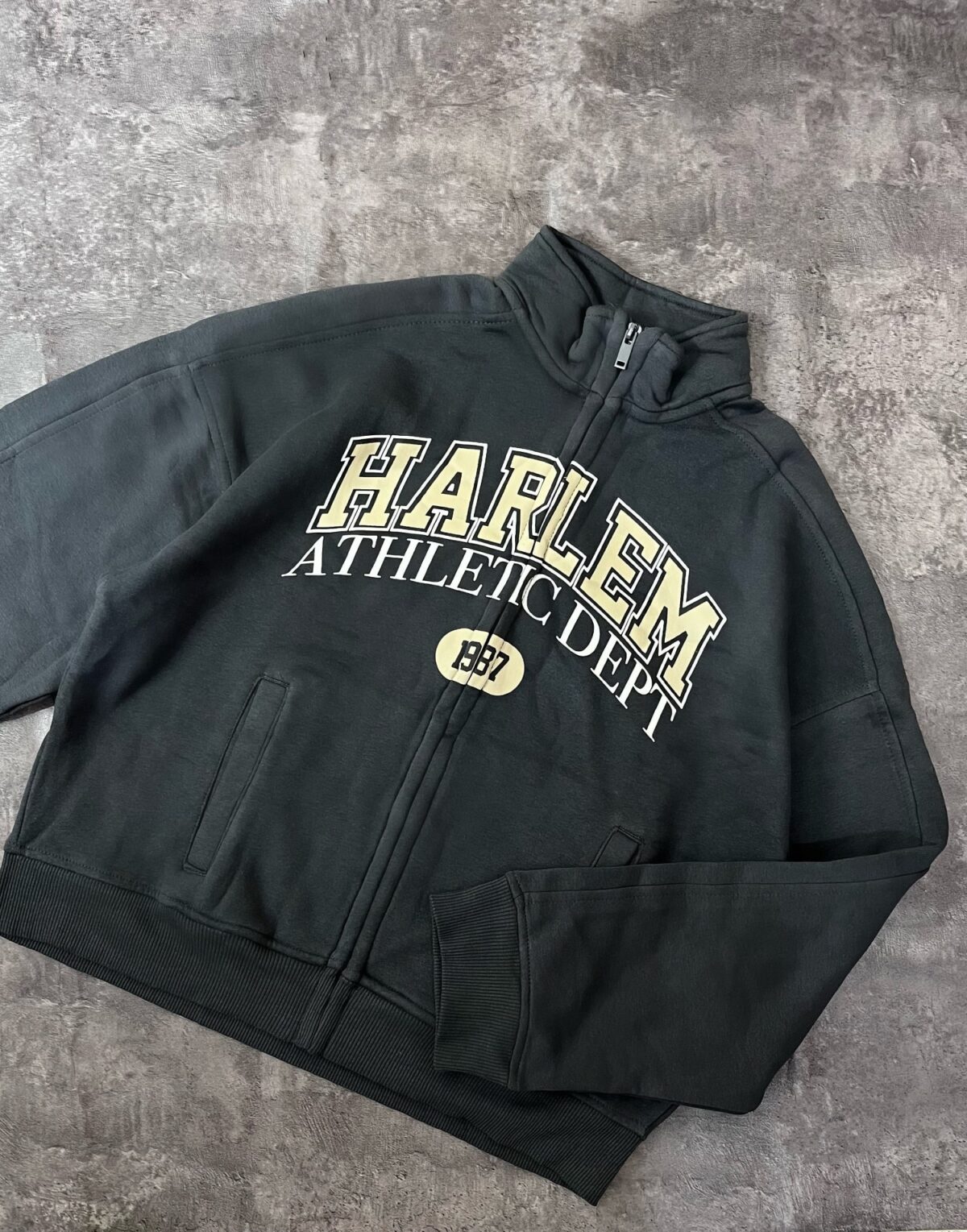 سویشرت اورجینال برشکا ذغالی سه نخ داخل کرک(2147) - Image 2