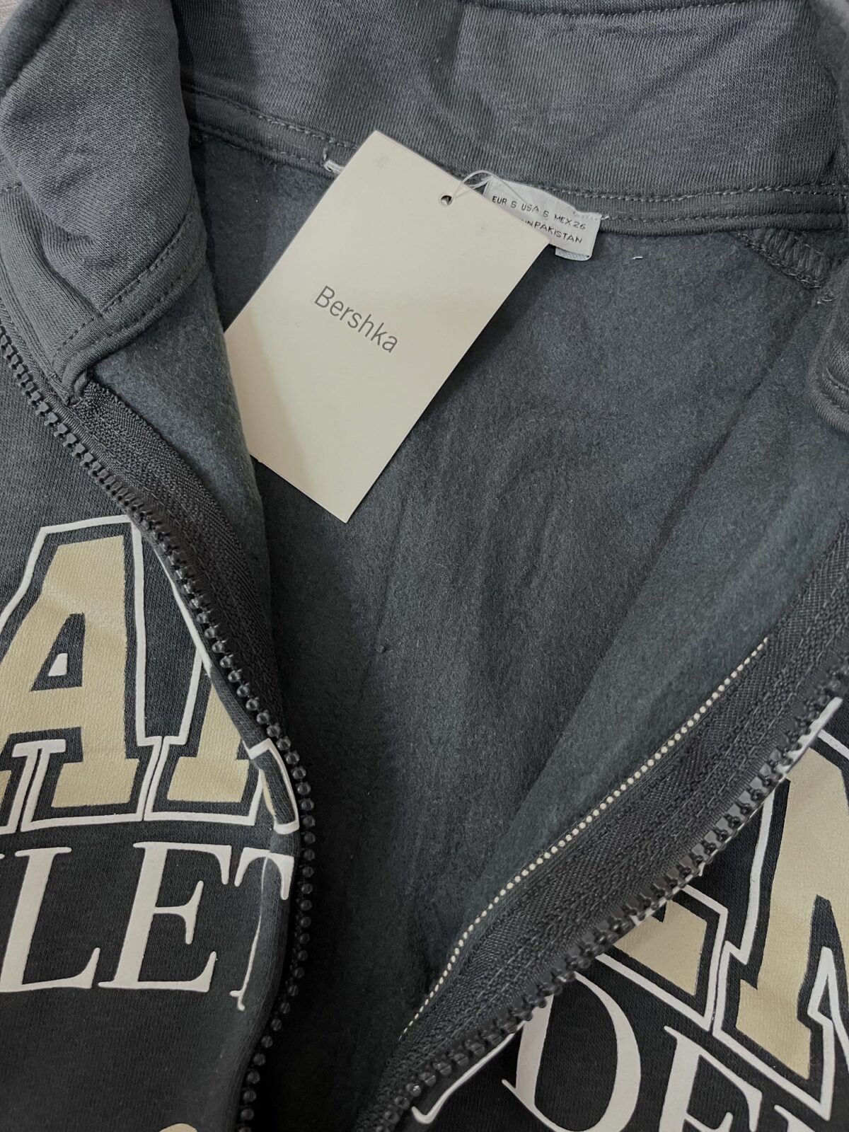 سویشرت اورجینال برشکا ذغالی سه نخ داخل کرک(2147) - Image 7