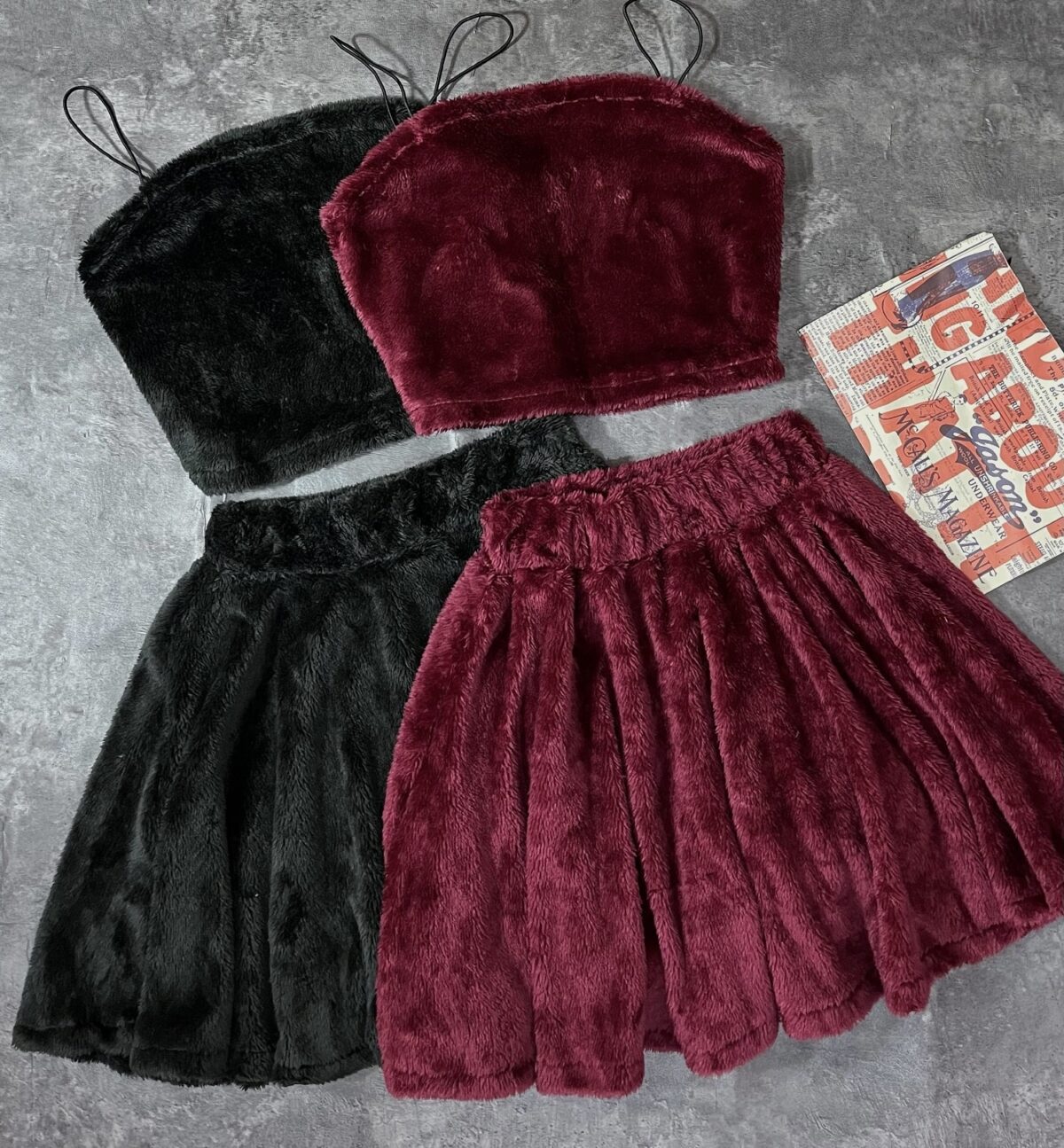 ست تدی کراپ و دامن عروسکی(2171) - Image 4