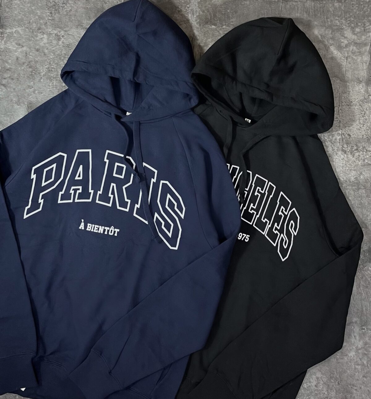 هودی مشکی و سرمه ای دورس سه نخ داخل کرک وارداتی(2170) - Image 2