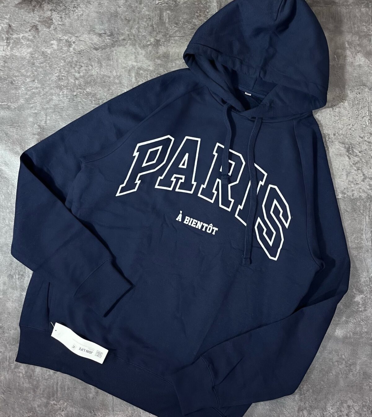 هودی مشکی و سرمه ای دورس سه نخ داخل کرک وارداتی(2170) - Image 4