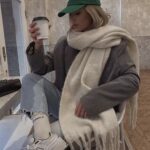 شال گردن پشمی موهر ساده(2188)