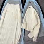 ست کراپ و دامن چاکدار بافت(2208)