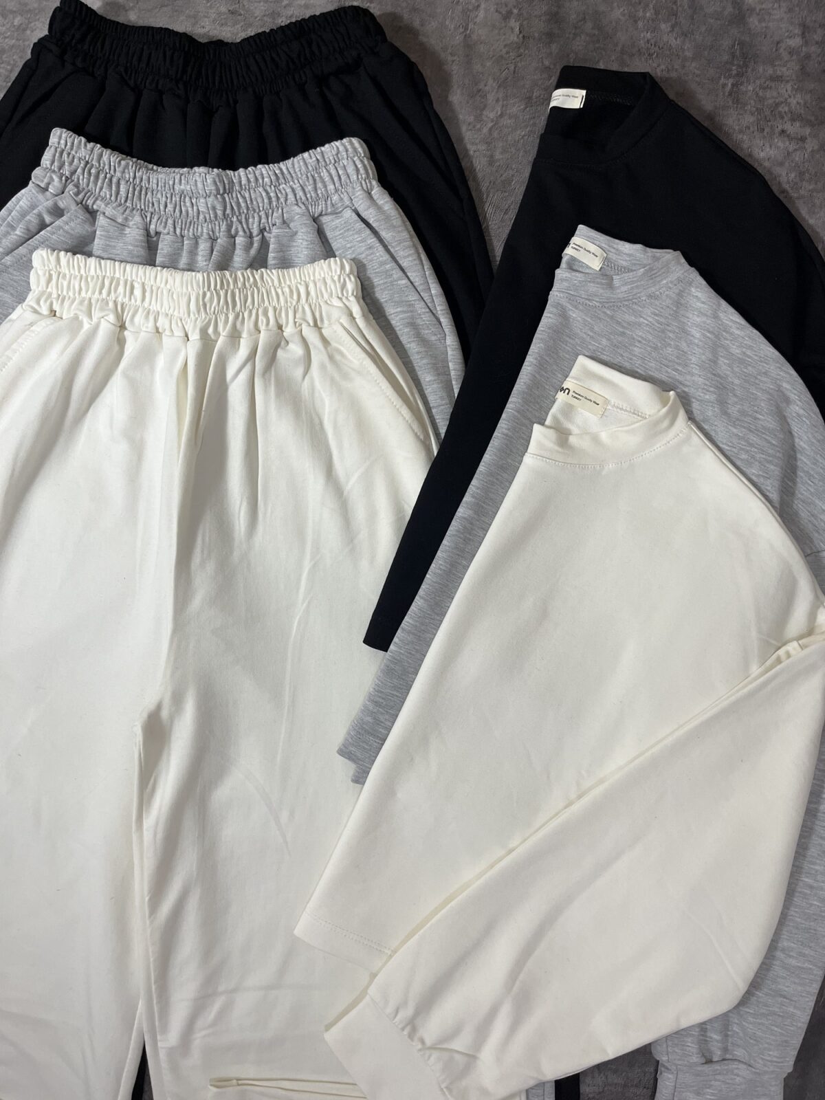 ست دورس و شلوار بگ دورس پنبه دو نخ بدون کرک(2199) - Image 3