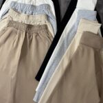 ست یقه اسکی و شلوار بگ دورس پنبه دو نخ بدون کرک(2204)