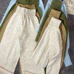 ست بافت یقه اسکی آستین فینگر و شلوار بگ(2212)