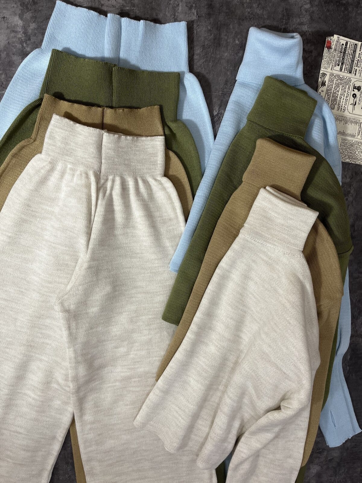 ست بافت یقه اسکی آستین فینگر و شلوار بگ(2212) - Image 4