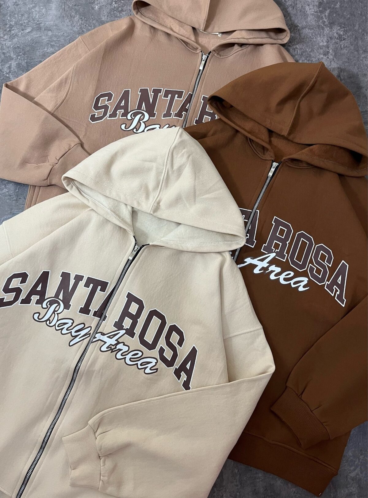 سویشرت زیپی اورسایز دورس سه نخ داخل کرک ضخیم(2255) - Image 6