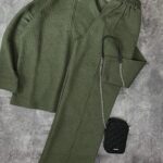 ست سویشرت نیم زیپ و شلوار بگ(2214)