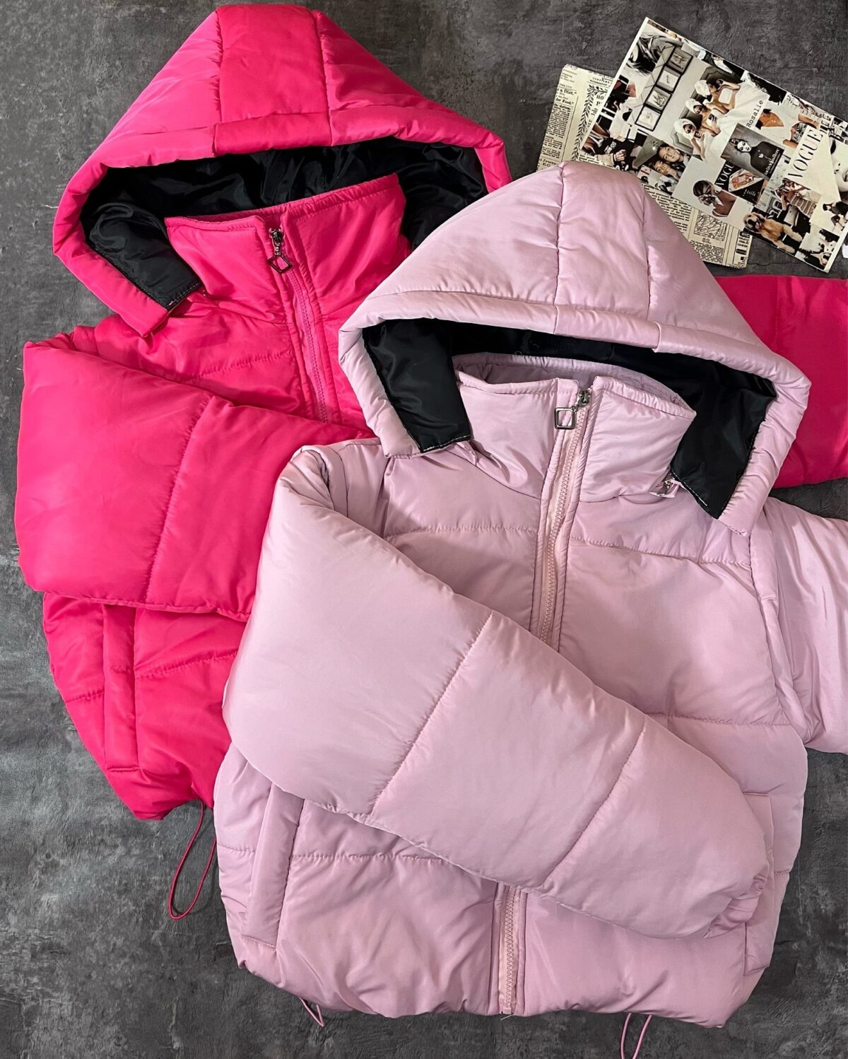 کاپشن پفی پافرشو کلاهدار(2254) - Image 5