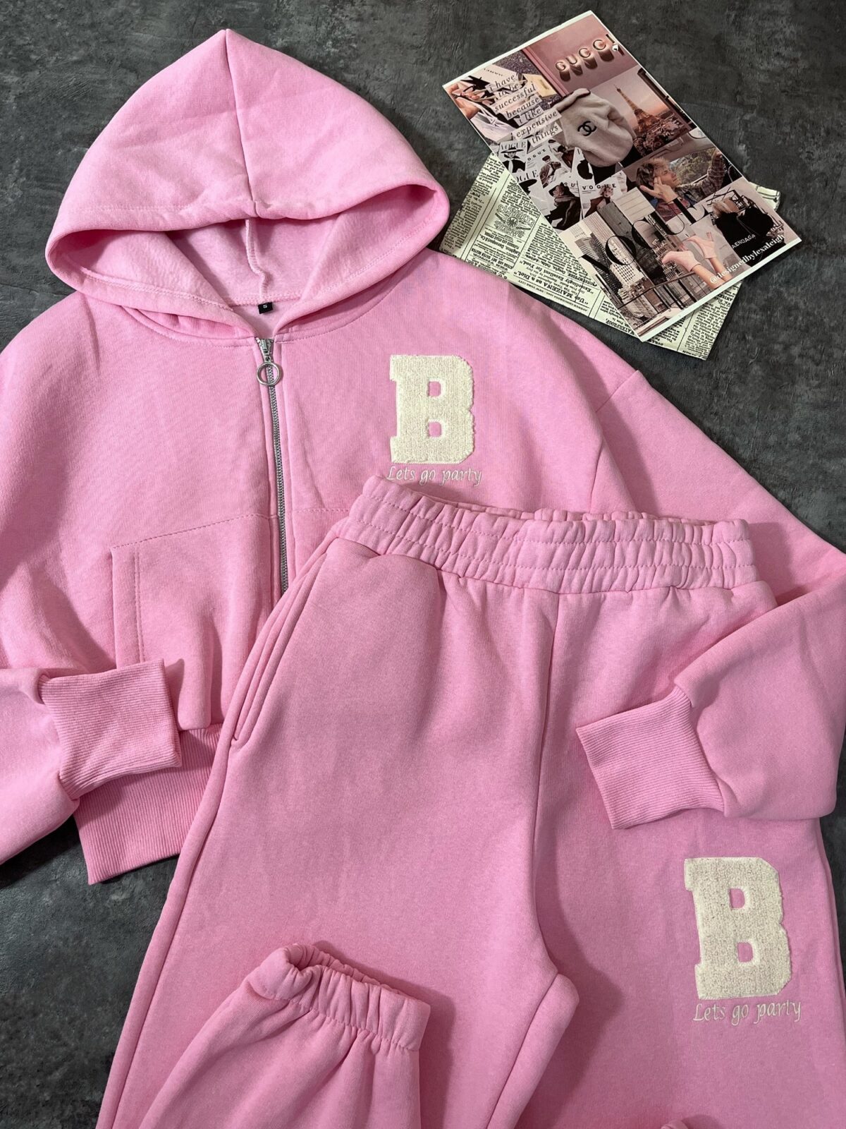 ست سویشرت و جاگر اورجینال ترک سه نخ داخل کرک(2258) - Image 2