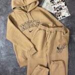 ست هودی و جاگر نایک اورجینال ترک سه نخ داخل کرک(2259)