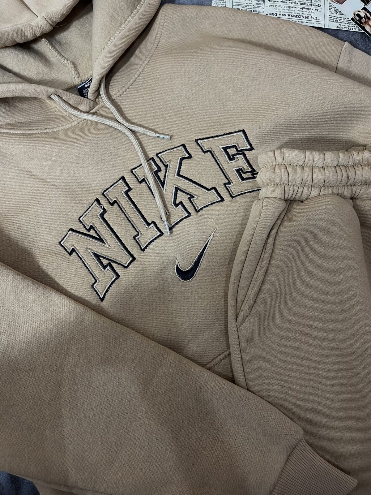 ست هودی و جاگر نایک اورجینال ترک سه نخ داخل کرک(2259) - Image 5