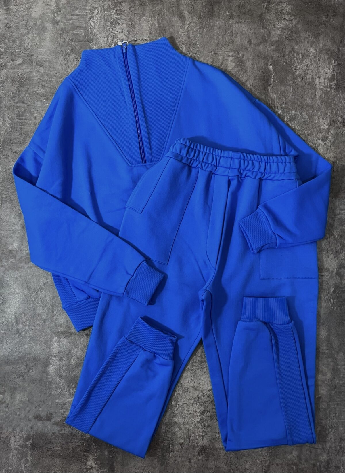 ست سویشرت نیم زیپ و جاگر سه نخ داخل کرک(2303) - Image 6