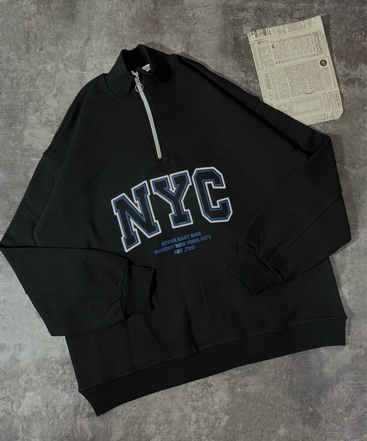 دورس نیم زیپ NYC سه نخ داخل کرک(2311) - Image 4