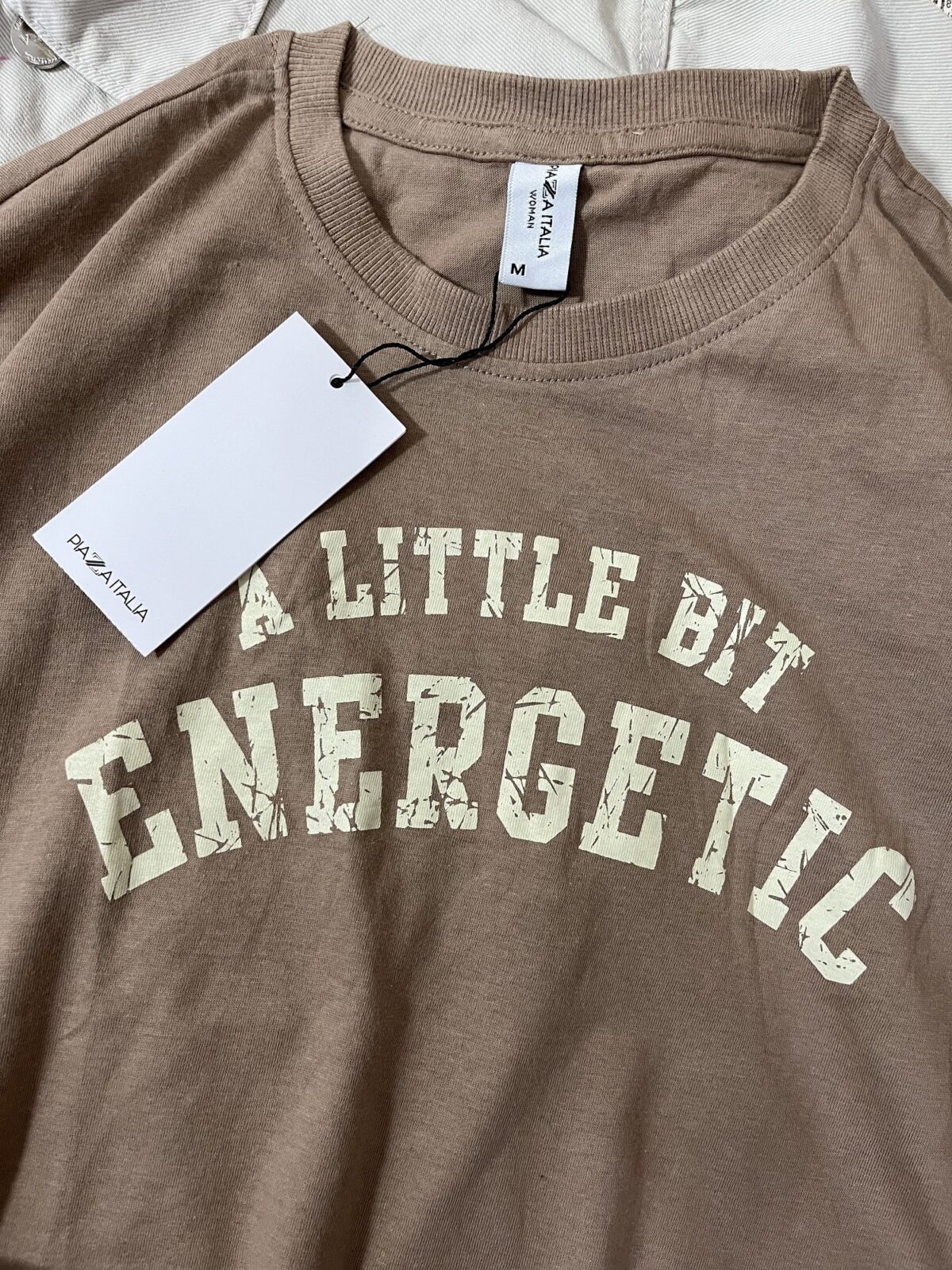 تیشرت کراپ وارداتی شکلاتی(2323) - Image 2