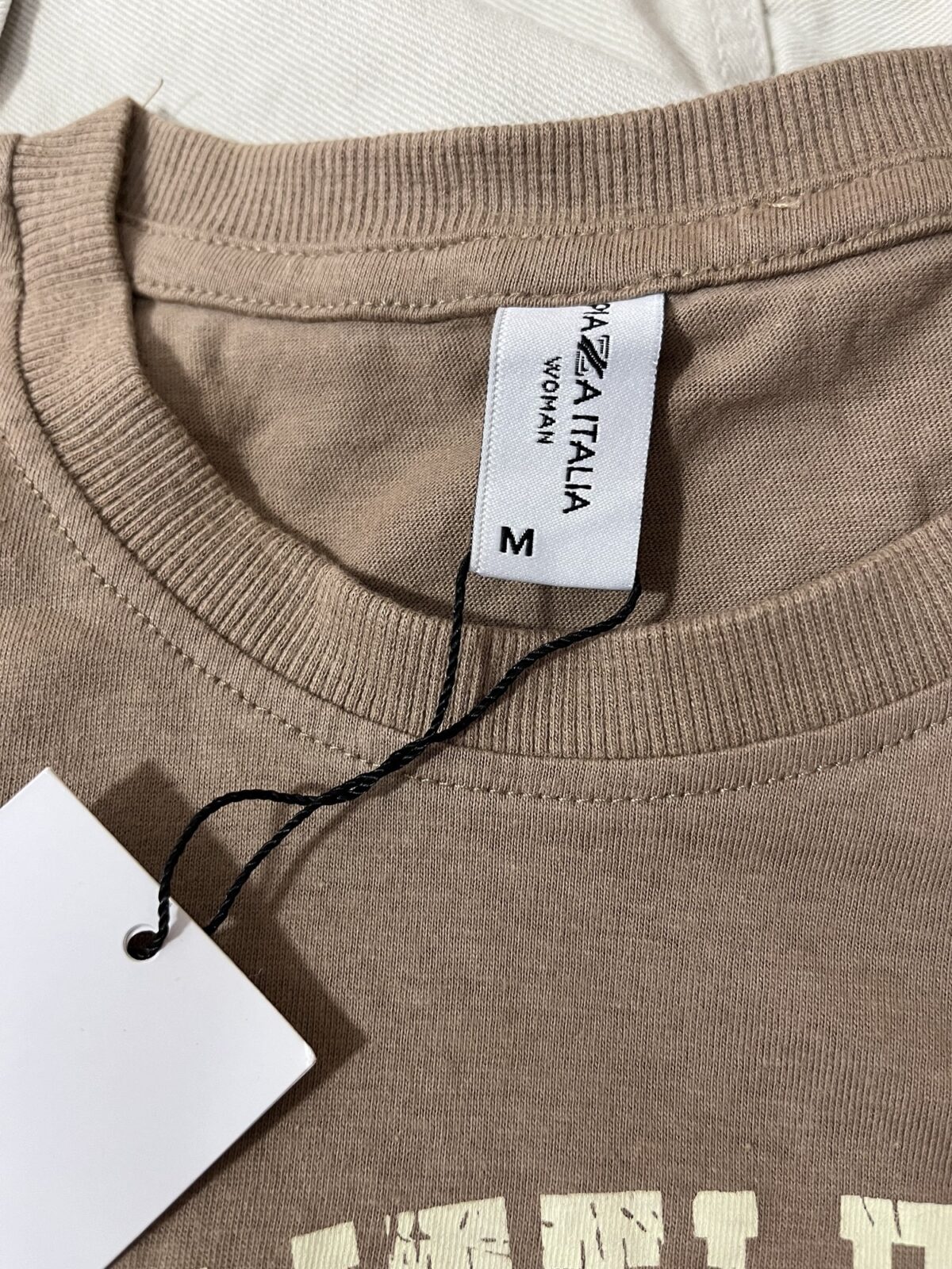 تیشرت کراپ وارداتی شکلاتی(2323) - Image 3