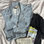 وست جین کمربند دار(2328)